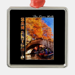 San Antonio, Texas: Walkbrug Metalen Ornament