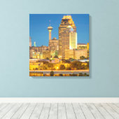 San Antonio Texas Wrapped Canvas Art 16.80 X 17.50 (Insitu (Houten vloer))