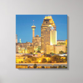 San Antonio Texas Wrapped Canvas Art 16.80 X 17.50