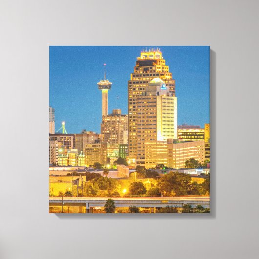 San Antonio Texas Wrapped Canvas Art 16.80 X 17.50 Afdruk (Voorkant)