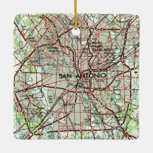 San Antonio  Topo Keramisch Ornament (Achterkant)