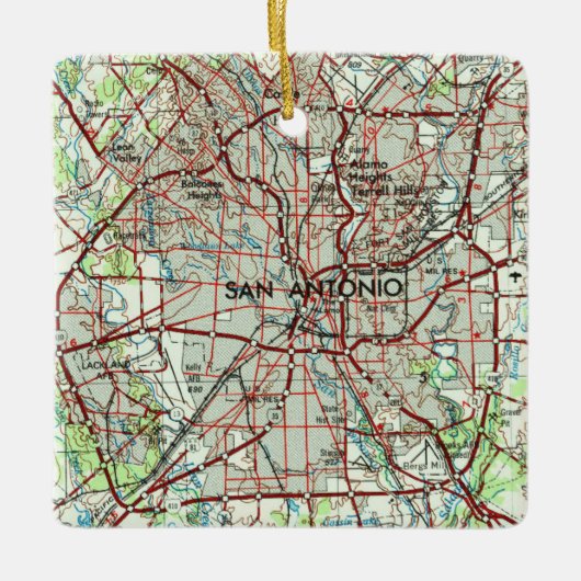 San Antonio Topo Keramisch Ornament (Voorkant)