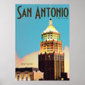 San Antonio Travel Poster (Voorkant)