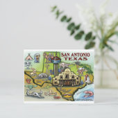San Antonio TX Briefkaart (Staand voorkant)