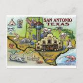 San Antonio TX Briefkaart (Voorkant)