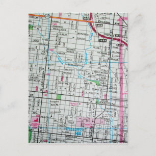 SAN ANTONIO, TX  Map Briefkaart