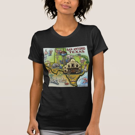San Antonio TX T-shirt (Voorkant)
