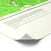 San Antonio TX Topo Poster (Hoek)