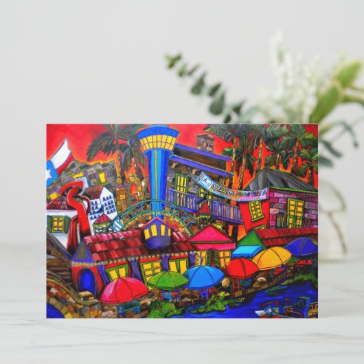 San Antonio Uitnodiging (Staand voorkant)