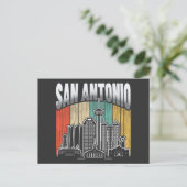 San Antonio Vintage Briefkaart (Staand voorkant)