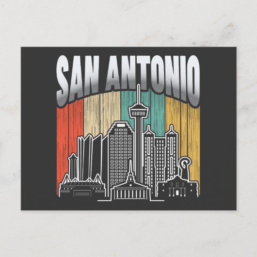 San Antonio Vintage Briefkaart (Voorkant)