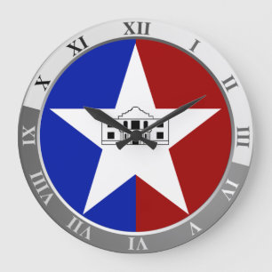 San Antonio vlag Grote klok