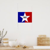 San Antonio-vlag Poster (Keuken)