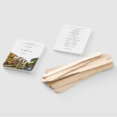 San Antonio Watercolor Wedding Program Handwaaier (Niet-gemonteerd)