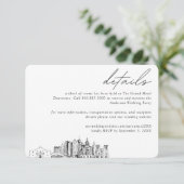 San Antonio Wedding Hotel Kamer Blok Details Informatiekaartje (Staand voorkant)