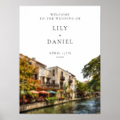 San Antonio Wedding Welcome Sign Poster (Voorkant)