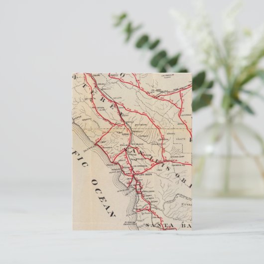 San Benito, Fresno, Monterey, San Luis Obispo Briefkaart (Staand voorkant)