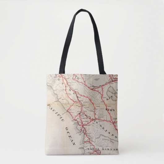 San Benito, Fresno, Monterey, San Luis Obispo Tote Bag (Voorkant)