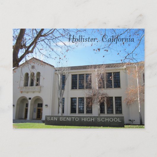 San Benito High School Briefkaart (Voorkant)