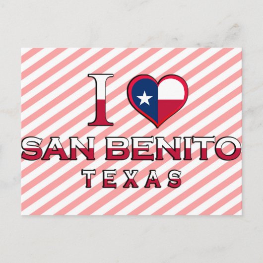 San Benito, Texas Briefkaart (Voorkant)