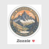 San Bernardino bergpas door de Zwitserse Alpen Sticker (Vel)