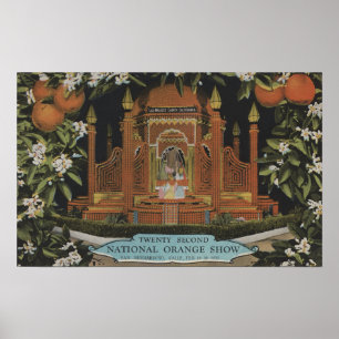 San Bernardino, CA - 22e nationaal Oranje Show Poster