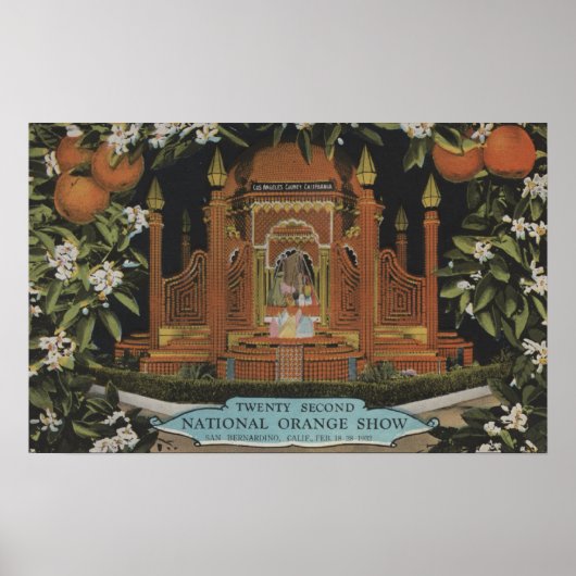 San Bernardino, CA - 22e nationaal Oranje Show Poster (Voorkant)
