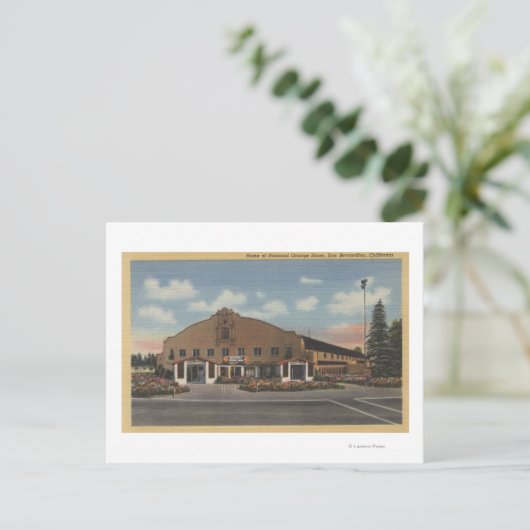 San Bernardino, CA - Huis van het Nationaal Sinaas Briefkaart (Staand voorkant)