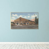 San Bernardino, CA - Huis van het Nationaal Sinaas Canvas Afdruk (Insitu (Houten vloer))