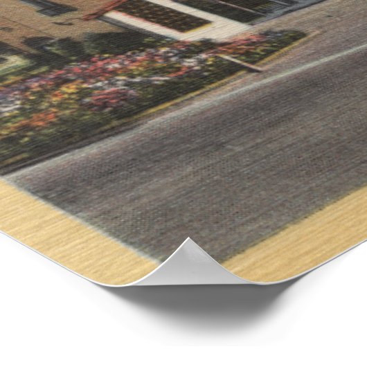 San Bernardino, CA - Huis van het Nationaal Sinaas Poster (Hoek)