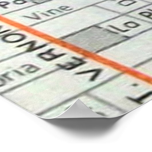 San Bernardino, CA Map Poster (Hoek)