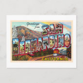 San Bernardino California CA Large Letter Postcard Briefkaart (Voorkant)
