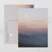 San Bernardino Mountain Moonrise Briefkaart (Voorkant / Achterkant)