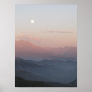 San Bernardino Mountain Moonrise Poster