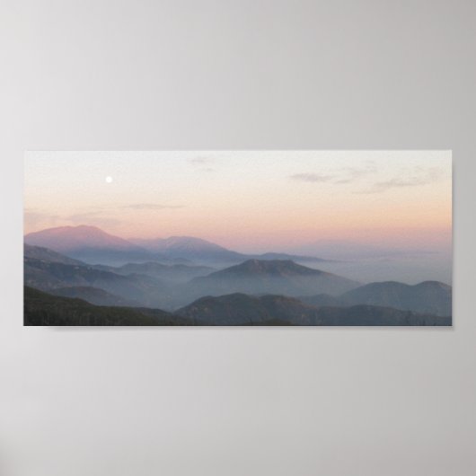 San Bernardino Mountain Moonrise Poster (Voorkant)