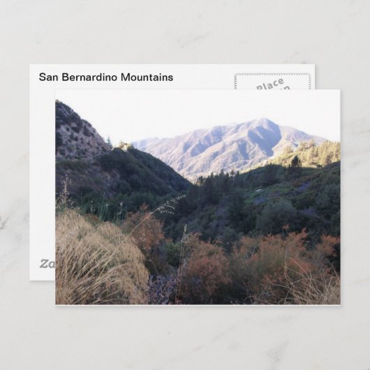 San Bernardino Mountains Briefkaart (Voorkant / Achterkant)