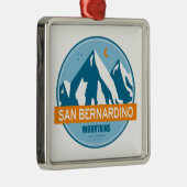 San Bernardino Mountains California Metalen Ornament (Rechts)