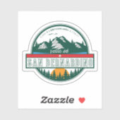 San Bernardino Pass in moto zwitserse apls Sticker (Vel)