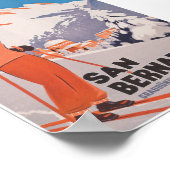 San Bernardino Zwitserland skireizen Poster (Hoek)