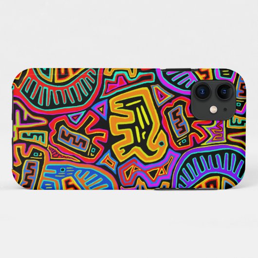 San Blas Eiland Mola Collage Case-Mate iPhone Case (Achterkant (horizontaal))
