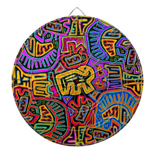 San Blas Eiland Mola Collage Dartbord