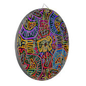 San Blas Eiland Mola Collage Dartbord (Voorkant Links)