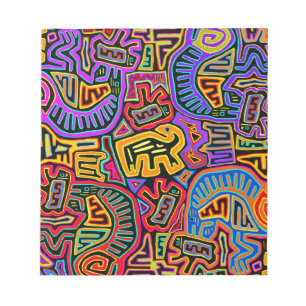 San Blas Eiland Mola Collage Notitieblok