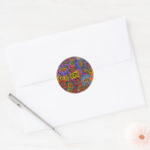 San Blas Eiland Mola Collage Ronde Sticker (Envelop)