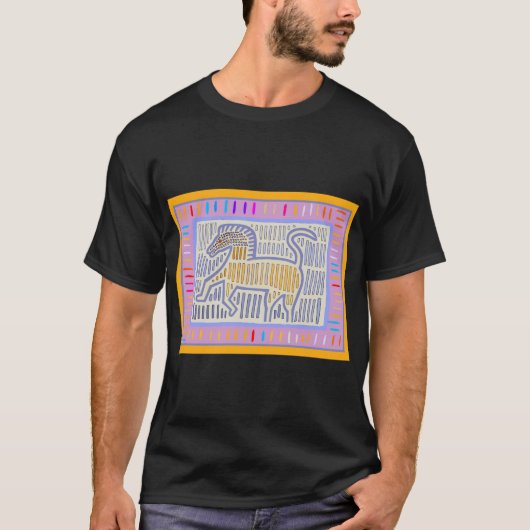 San Blas Eiland Mola Paard T-shirt (Voorkant)