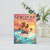San Blas-eilanden Panama Briefkaart (Staand voorkant)