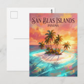 San Blas-eilanden Panama Briefkaart (Voorkant / Achterkant)