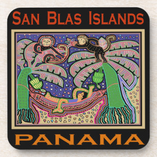 San Blas-eilanden Panama Mola Bier Onderzetter