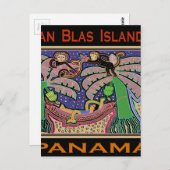 San Blas-eilanden Panama Mola Briefkaart (Voorkant / Achterkant)