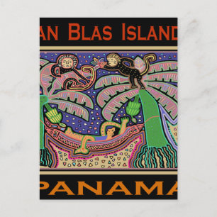 San Blas-eilanden Panama Mola Briefkaart